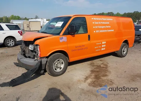 2012 Chevrolet Express 2500 Work Van из США, поврежденный, VIN 1GCWGGBA3C1167925
